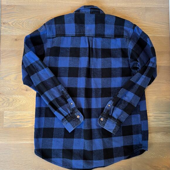 VTG Field & Stream Flannel Shirt Heavyweight Workwear Buffalo Check Mens Large - Picture 5 of 6